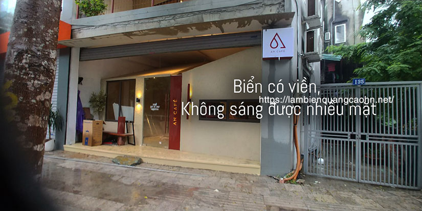 biển hộp đèn mica, biển quán cafe