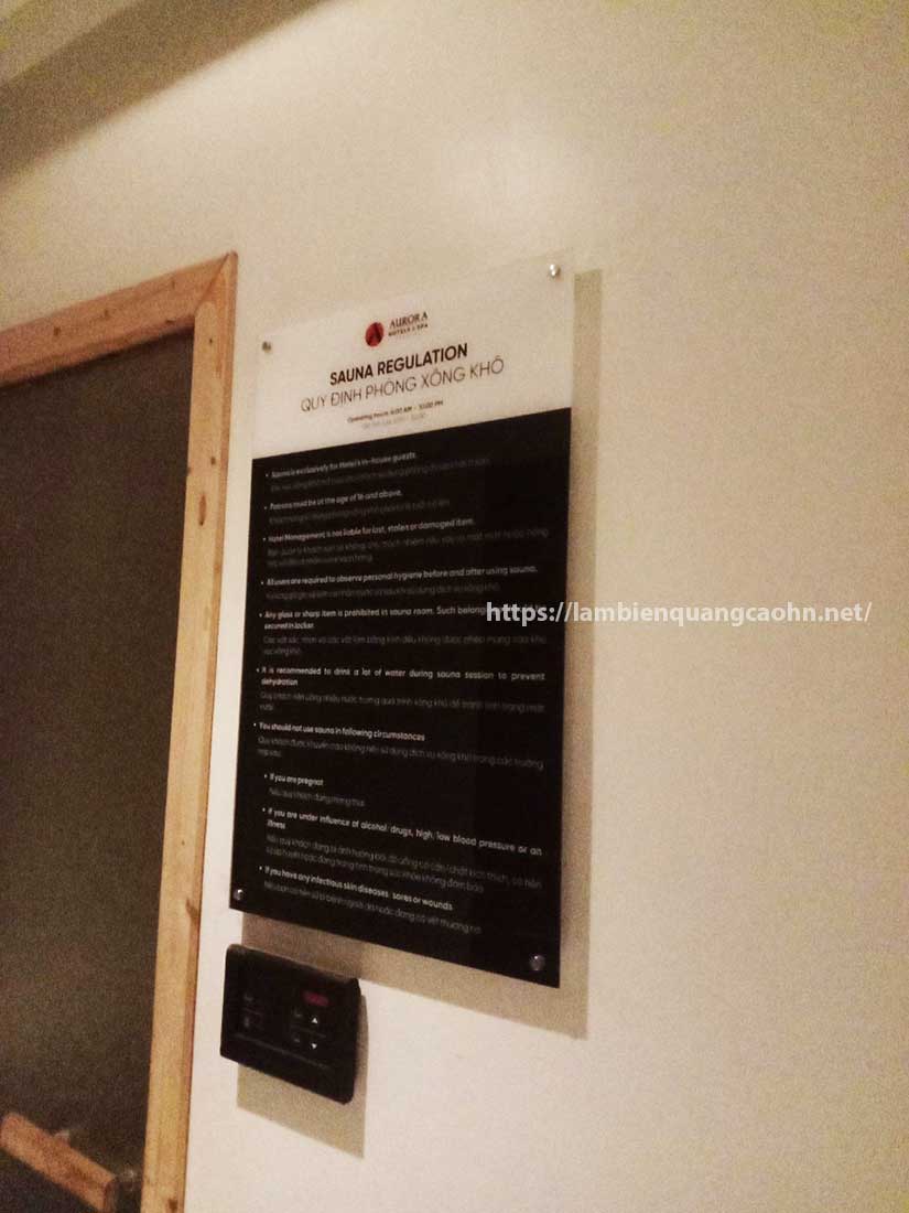 Biển nội quy khách sạn