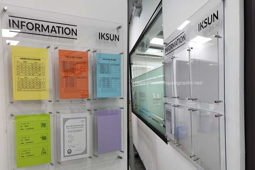 Biển quảng cáo đẹp, biển mica, biển mica treo tường