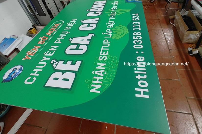 Biển quảng cáo đẹp, biển cửa hàng cá cảnh, biển quảng cáo cá cảnh, biển quảng cáo thủy sinh