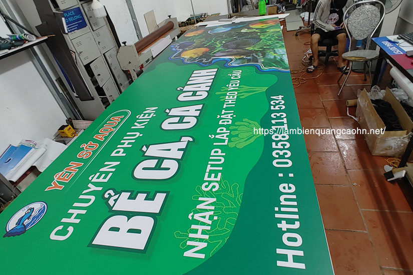 Biển quảng cáo đẹp, biển cửa hàng cá cảnh, biển quảng cáo cá cảnh, biển quảng cáo thủy sinh