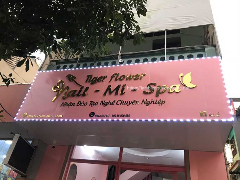 biển quảng cáo spa, mẫu biển spa