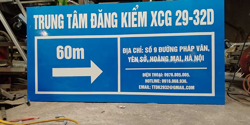 biển quảng cáo phản quang, biển dán decal phản quang, biển in decal phản quang