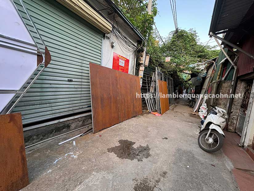 Biển quảng cáo sắt rỉ, biển sắt rỉ, biển sắt gỉ, corten sign