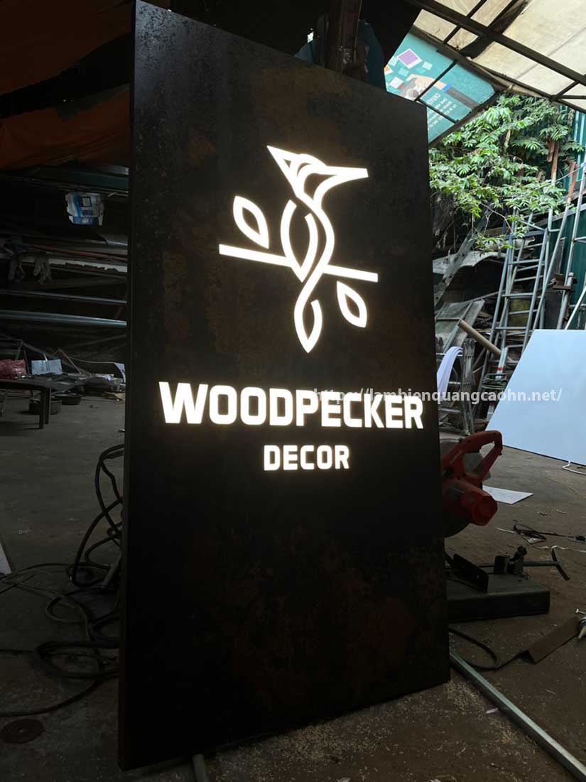 Biển quảng cáo sắt rỉ, biển sắt rỉ, biển sắt gỉ, corten sign