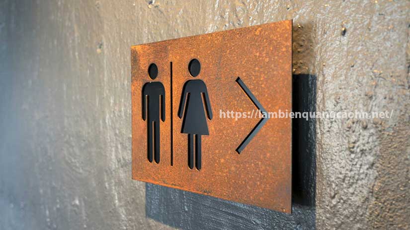 Biển quảng cáo sắt rỉ, biển sắt rỉ, biển sắt gỉ, corten sign