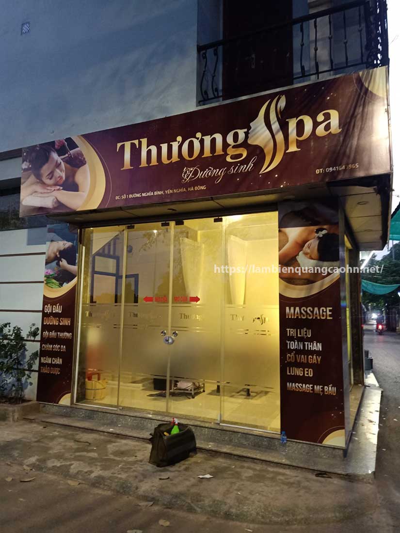 biển quảng cáo spa chăm sóc da