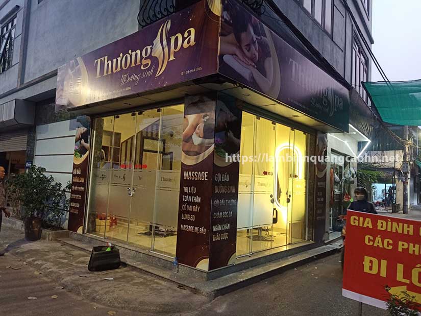 biển quảng cáo spa chăm sóc da