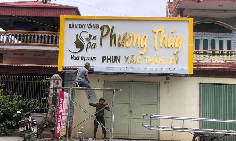 mẫu biển quảng cáo spa đẹp