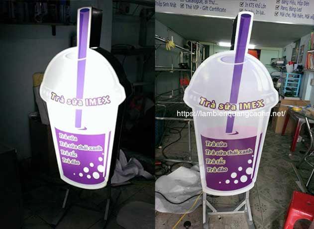 biển quảng cáo trà sữa, biển trà sữa