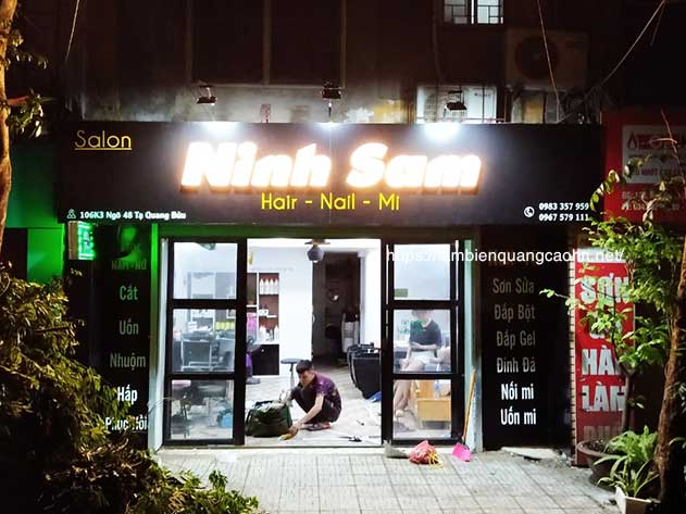 biển salon tóc, mẫu biển quảng cáo tóc đẹp