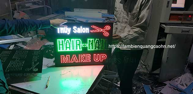 LED vẫy, biển led vẫy, biển vẫy, biển quảng cáo đèn led, đèn led quảng cáo ngoài trời, Biển quảng cáo tóc và phun xăm