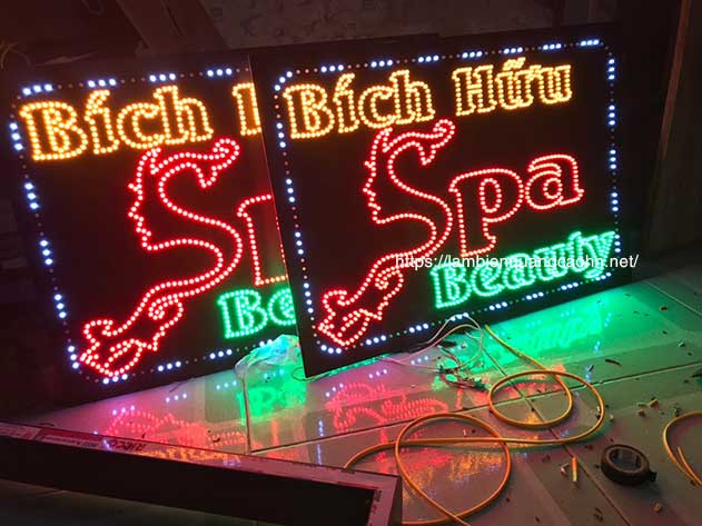 biển vẫy spa, biển quảng cáo spa, mẫu biển spa