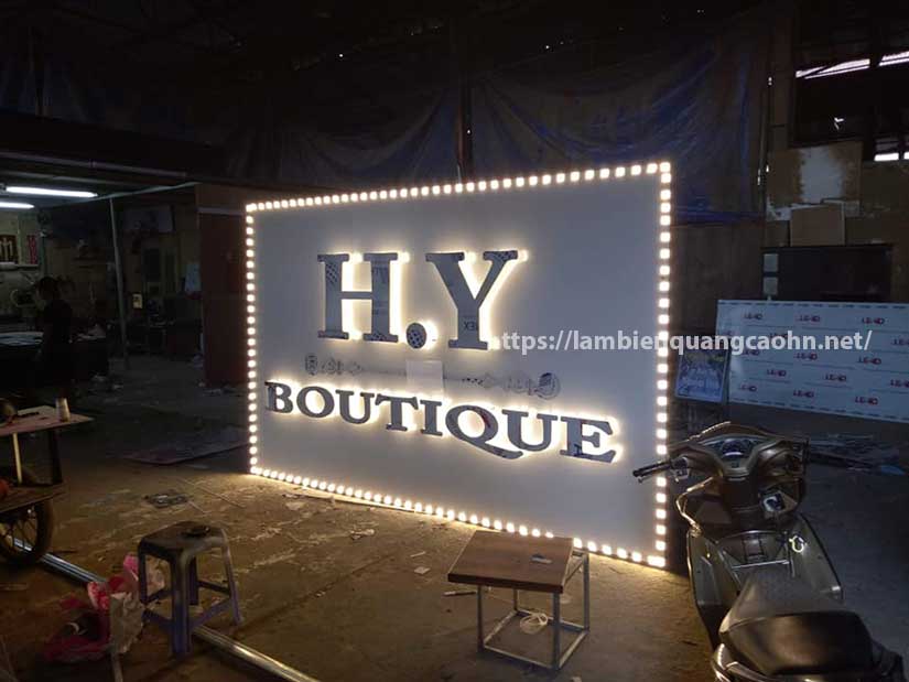 Biển chữ nổi mica LED; Biển cửa hàng thời trang