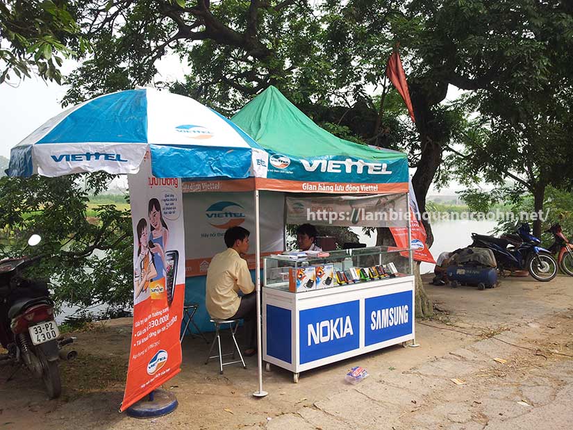 booth bán hàng, quầy bán hàng di động, booth siêu thị