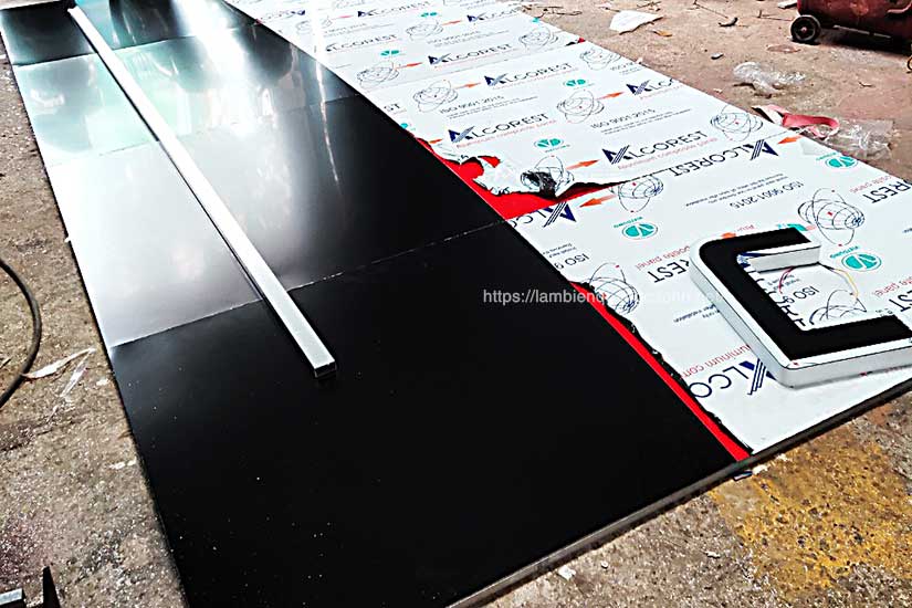 chữ mica đèn led, biển alu