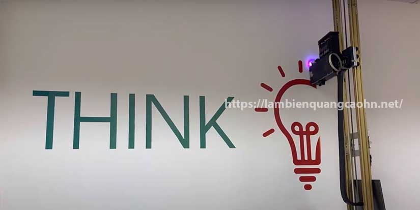 khẩu hiệu dán tường công ty