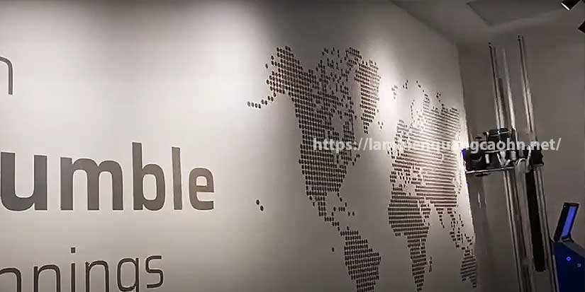 khẩu hiệu dán tường công ty