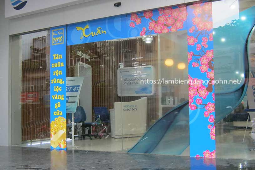 Dán decal trang trí Tết, Dán decal kính văn phòng