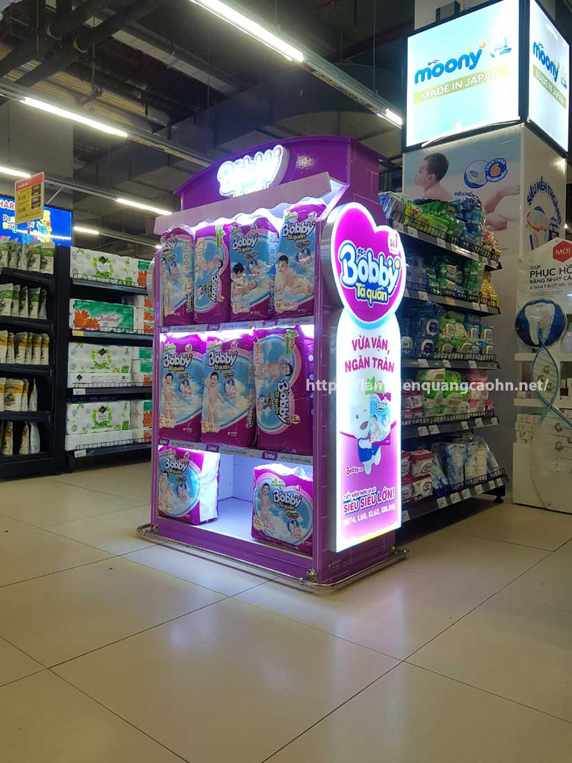 đầu kệ trưng bày siêu thị