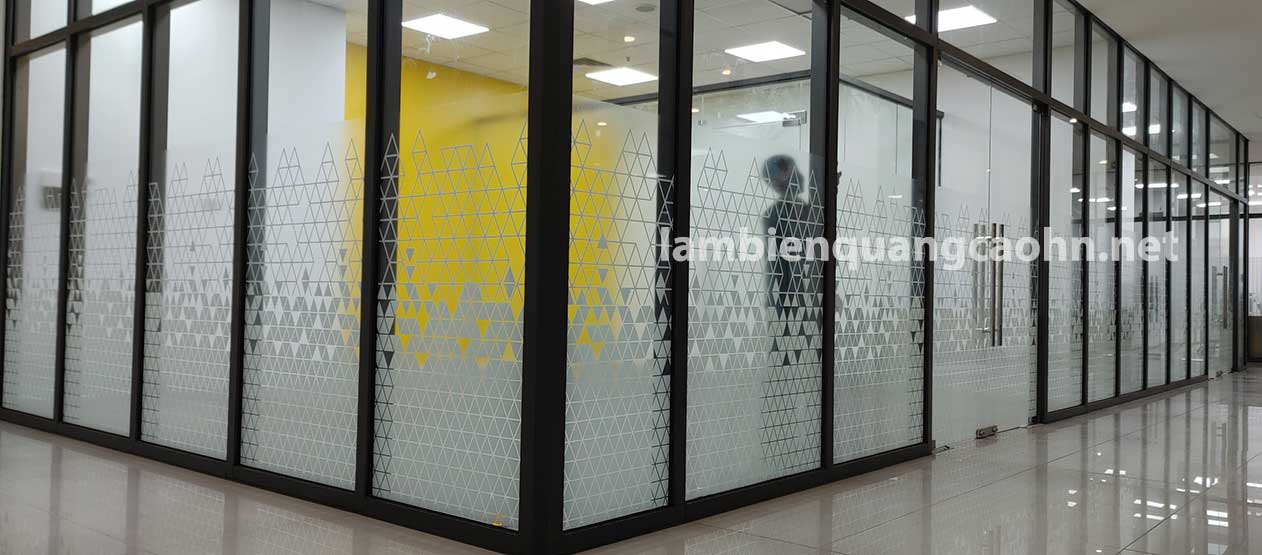 decal dán kính mờ hoa văn, decal mờ, dán kính văn phòng, dán decal kính