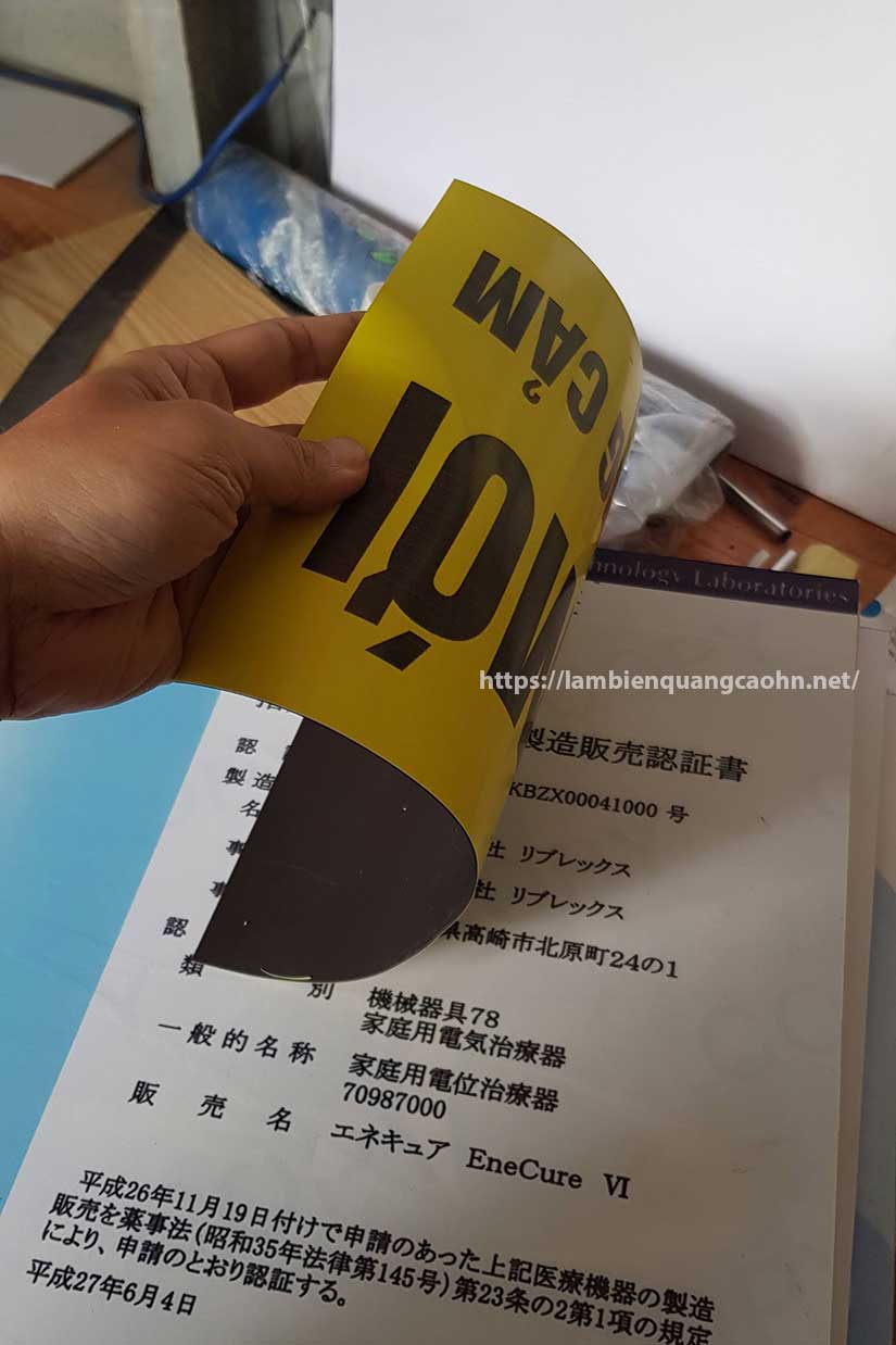 decal nam châm dẻo