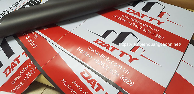 decal nam châm dẻo, decal nam châm, tem từ, logo từ tính, logo trường học, nam châm dẻo