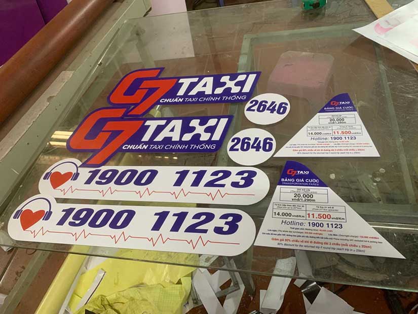 decal nam châm sát hạch lái xe, tập lái