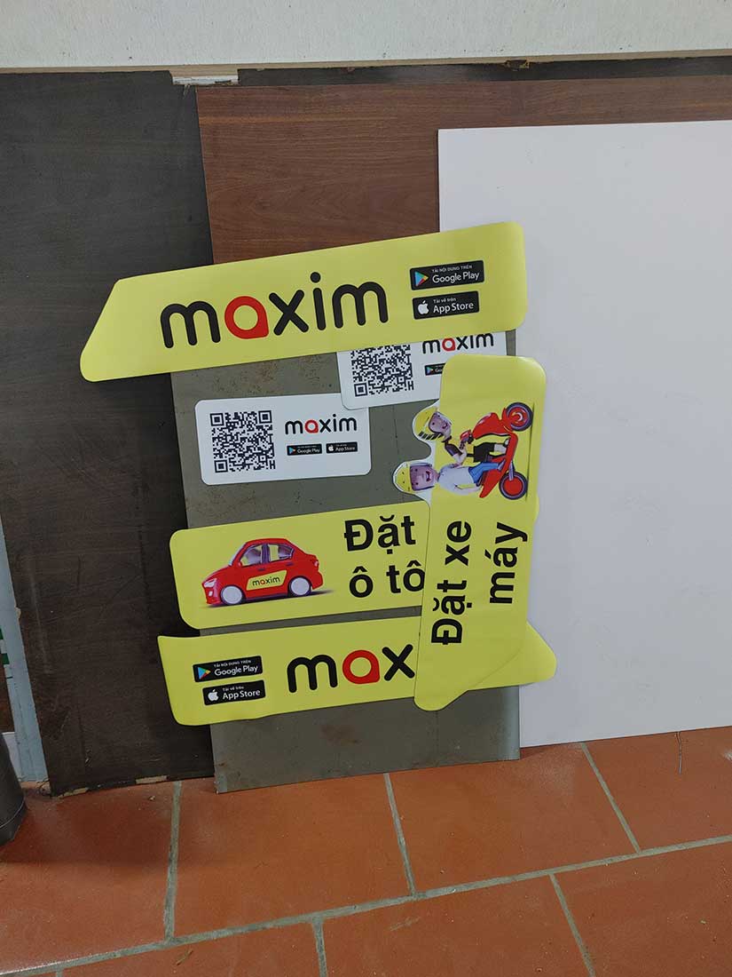 decal nam châm sát hạch lái xe, tập lái