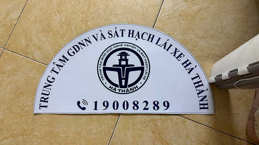 decal nam châm sát hạch lái xe, tập lái
