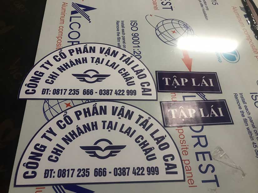 decal nam châm sát hạch lái xe, tập lái