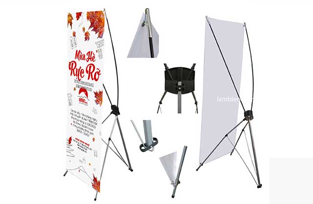 in standee, in giá chữ X, in giá cuốn, standee die cut, in decal PP, in giấy ảnh