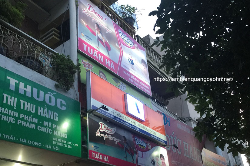 hộp đèn hiflex, biển hôp đèn, biển bạt hộp đèn, hộp đèn quảng cáo