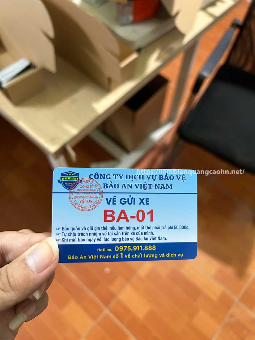 In card visit, name card