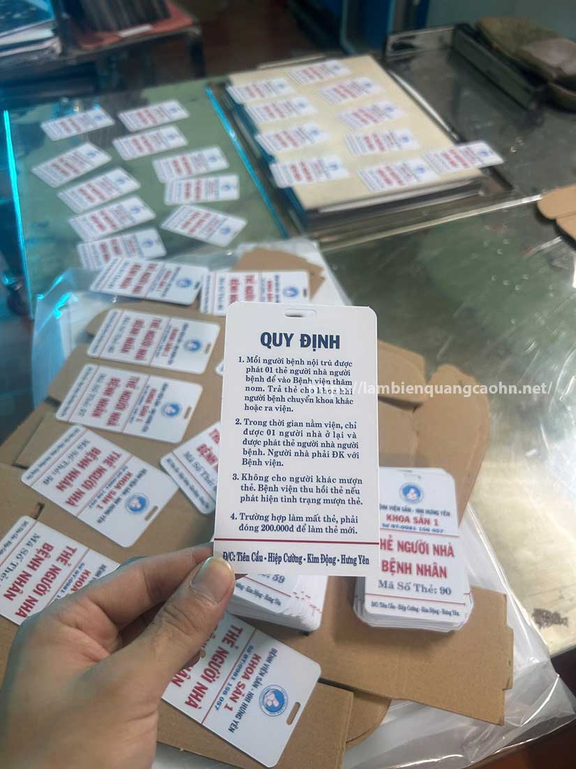 In card visit, name card