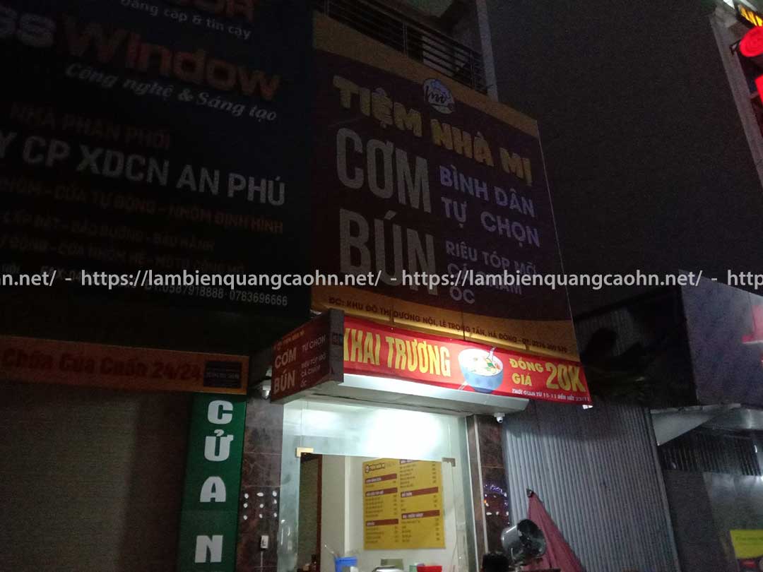 in bạt hiflex để làm biển cửa hàng, in bạt, biển bạt hiflex