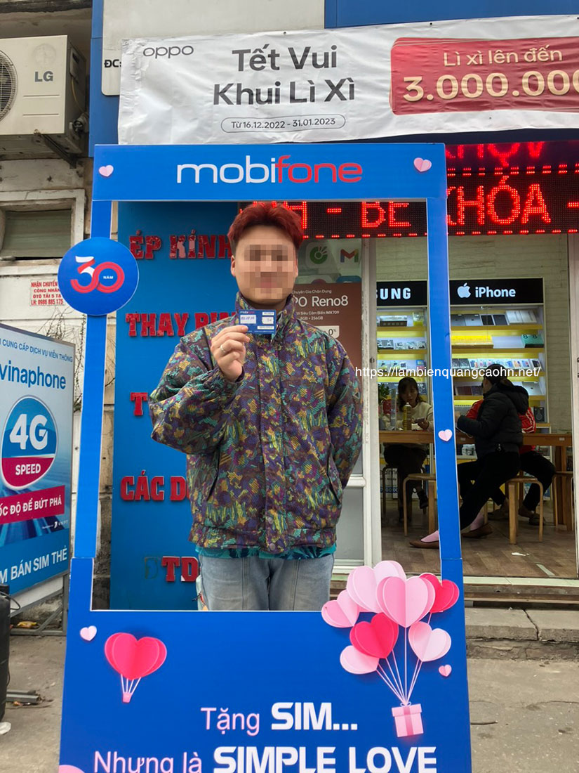 Khung chụp ảnh check in, khung chụp hình facebook,