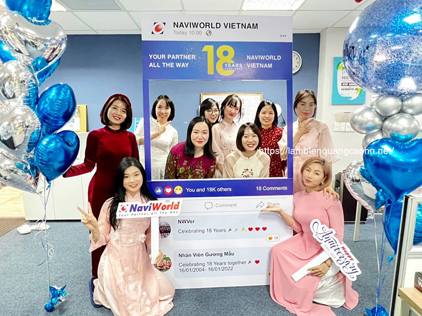 Khung chụp ảnh check in, khung chụp hình facebook,