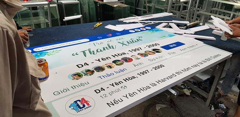 Khung chụp ảnh check in, khung chụp hình facebook,