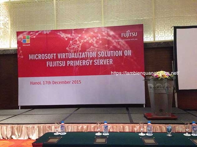 Làm backdrop, backdrop công ty, backdrop hội thảo, backdrop hội nghị, backdrop sân khấu