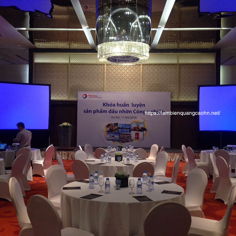 Làm backdrop, thi công backdrop, backdrop hội nghị, backdrop sân khấu, backdrop hội thảo, in backdrop