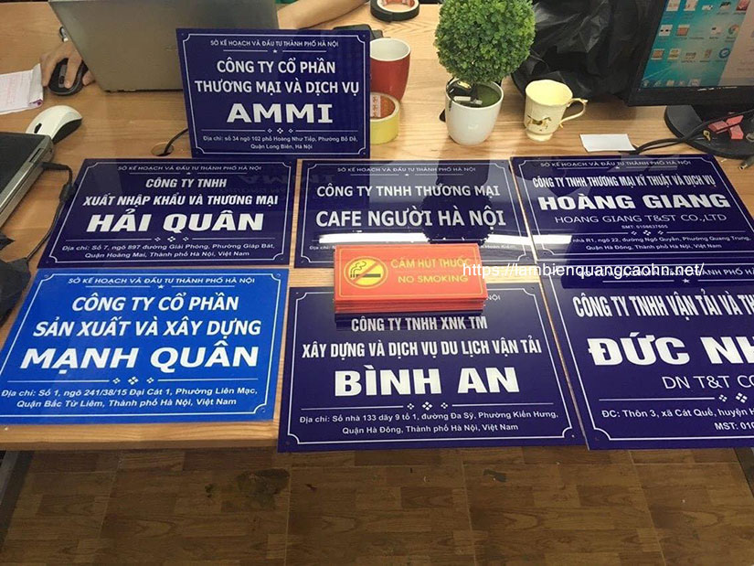 Làm biển công ty tại Hoàng Mai, làm biển quảng cáo tại Hoàng Mai, biển công ty, biển quảng cáo