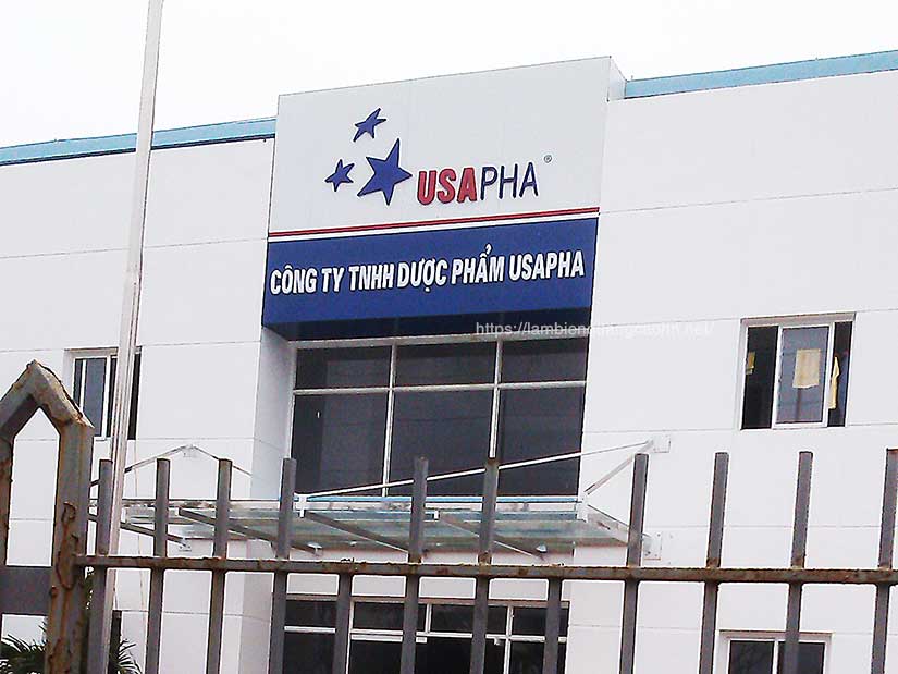 làm biển hiệu công ty đẹp, làm biển công ty, biển công ty, biển alu chữ nổi, biển quảng cáo aluminium