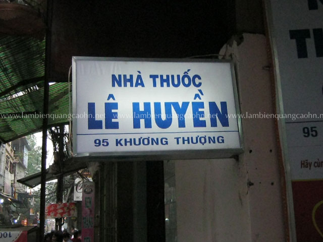 Làm biển hộp đèn hiệu thuốc