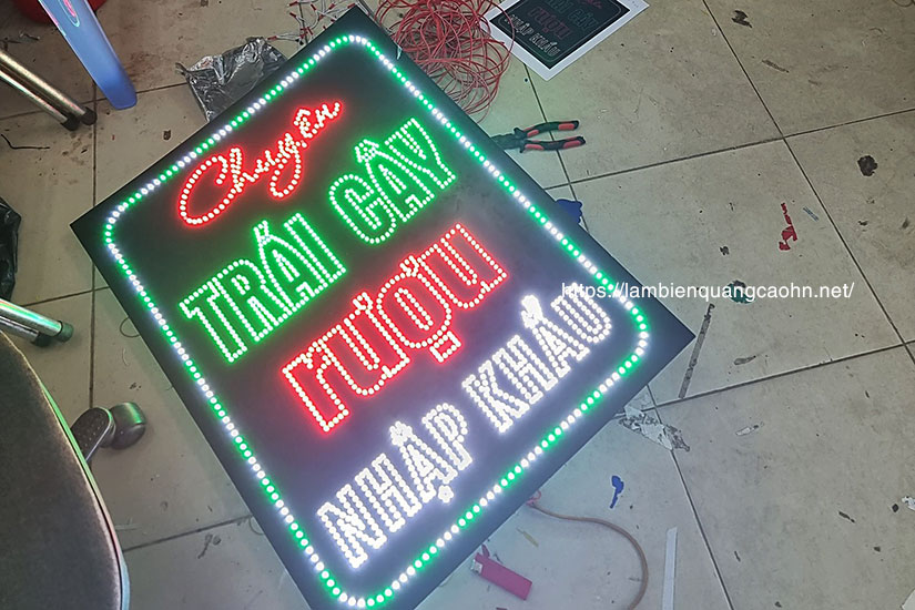 Làm biển LED, biển hiệu LED, biển vẫy LED, biển quảng cáo LED, biển cửa hàng, làm biển quảng cáo