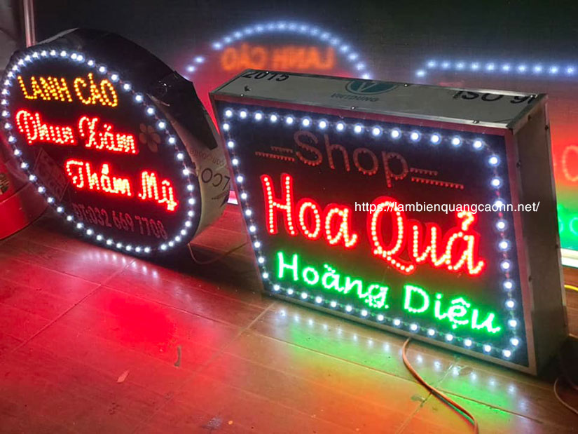 Làm biển LED, biển hiệu LED, biển vẫy LED, biển quảng cáo LED, biển cửa hàng, làm biển quảng cáo