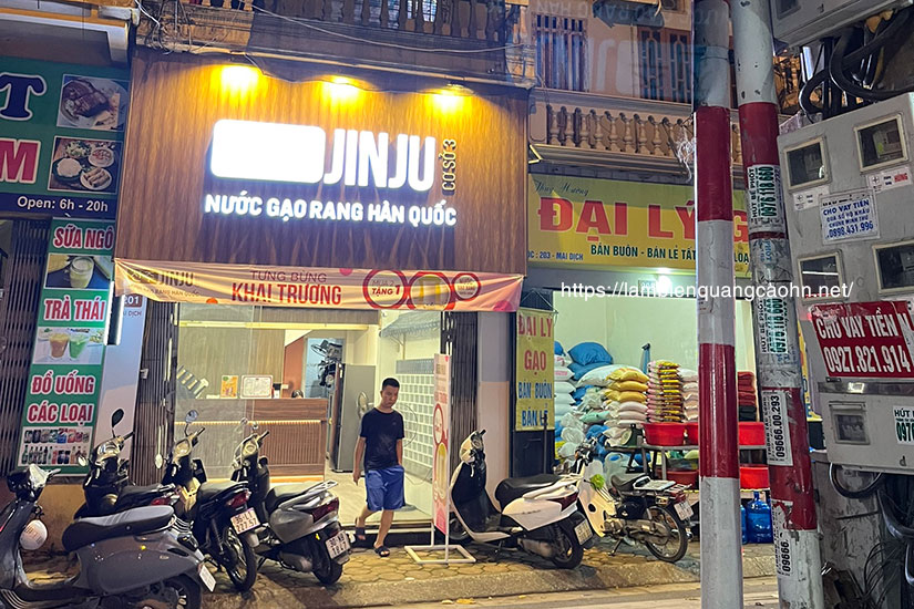 Làm biển quảng cáo, biển quảng cáo, biển cửa hàng, làm biển chuỗi cửa hàng