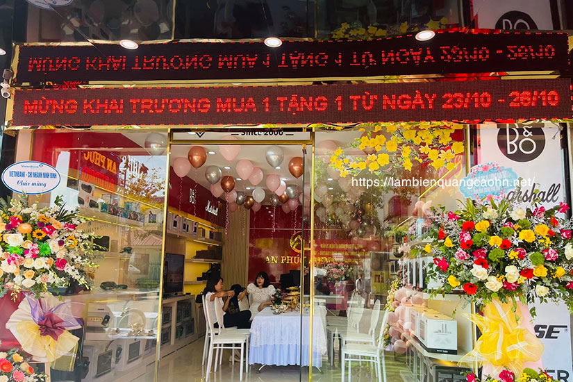 Biển quảng cáo đèn LED, làm biển LED, biển LED, biển quảng cáo LED, biển vẫy LED, biển led ma trận