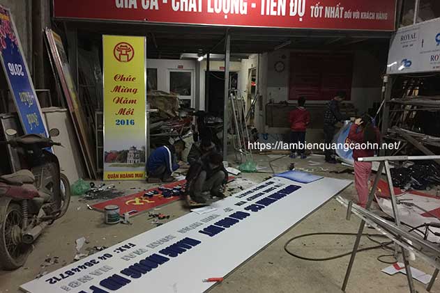 Làm biển quảng cáo tại Cầu Giấy