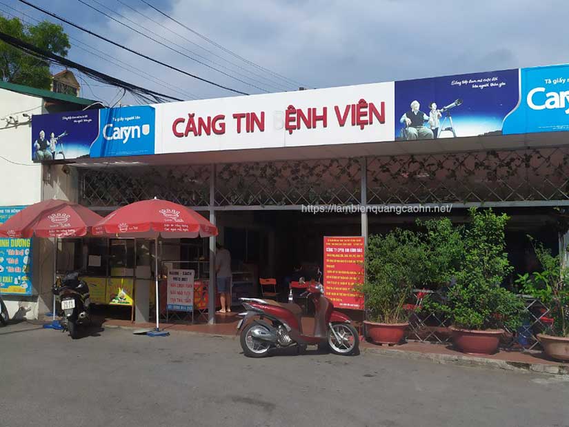 sửa biển quảng cáo, làm biển quảng cáo, biển alu chữ nổi, biển aluminium, biển bạt, biển hộp đèn